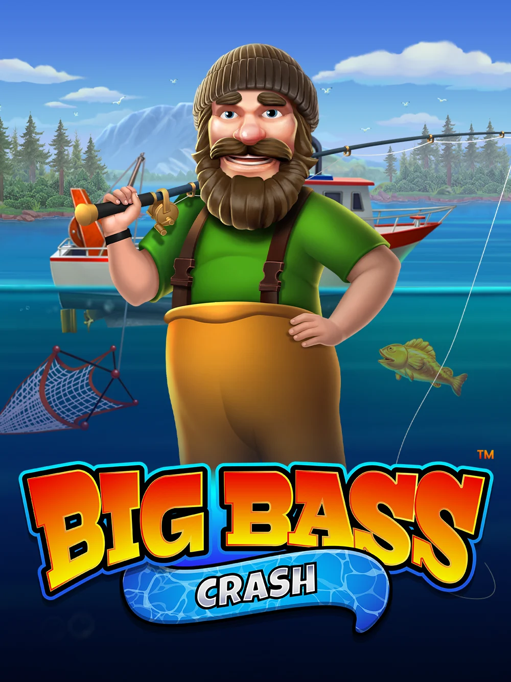 Crash temático de pesca con energía visual y gran premio