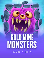 Juego de minería con monstruos y tono dorado intenso