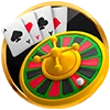 Portada de juego refinado con look de casino contemporáneo